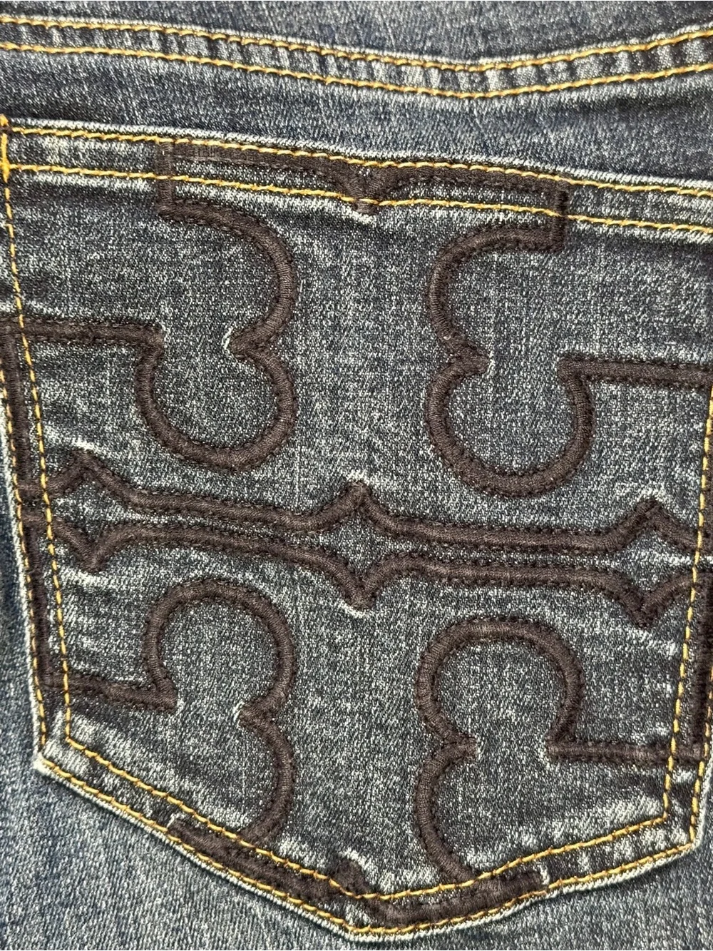 Tory Burch Women's Dark Blue Skinny Jeans